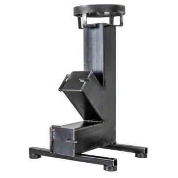 Soba Tip Racheta, 100 x 100 x 2 mm, Negru