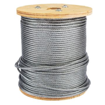 Tambur cablu otel zincat Micul Fermier, diametru 3mm, lungime 100m