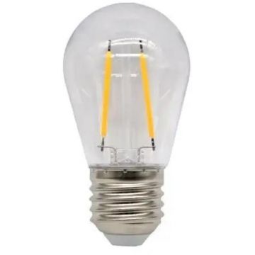 Becuri LED pentru Ghirlanda Luminoasa, S14, 2W, Lumina Calda 3000K, E27, Well, 10 Bucati
