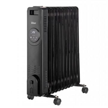 Calorifer cu 11 Elementi, Putere 2500W, Termostat Reglabil, Protectie la Rasturnare