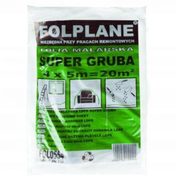 Folie de Protectie Zugrav, LDPE, Groasa, 4 x 5 m