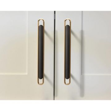 Maner Model Kelen, 224 mm, Finisaj Auriu Lucios/Negru