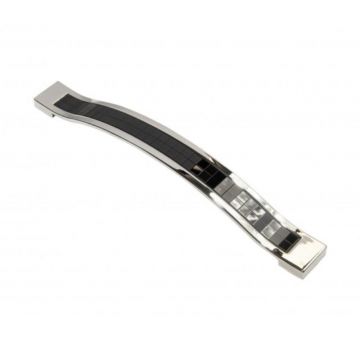 Maner Model Safari, 160 mm, Finisaj Crom Lucios/Negru