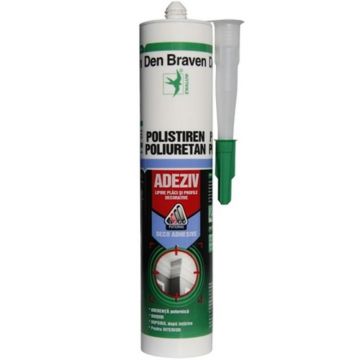 Set 2 x Adeziv Polistiren si Poliuretan Den Braven, 280 ml