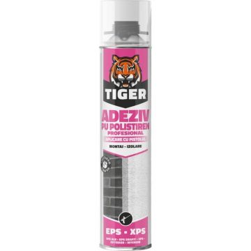 Set 2 x Adeziv Poliuretanic pentru Polistiren, Pistol, Tiger, 700 ml