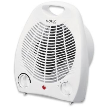 Set 2 x Aeroterma cu 2 Trepte de Putere 1000W/2000W, Alba, Indicator Luminos