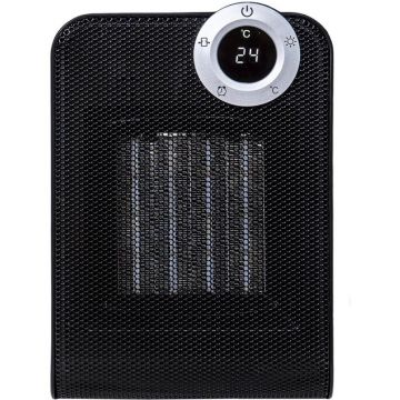 Set 2 x Aeroterma Rezistenta la Apa IPX1, Putere 1800W, Motor din Cupru, Ceramica, Display