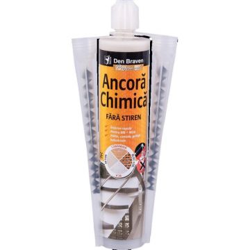 Set 2 x Ancora Chimica fara Stiren, Include 2 Mixere, 300 ml, Den Braven