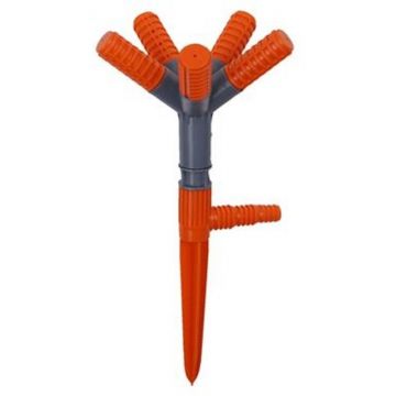 Set 2 x Aspersor Gradina Cu 5 Brate, Acoperire Mare, Z-tools