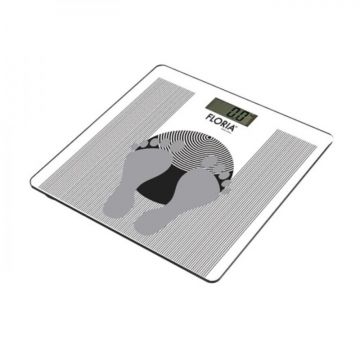 Set 2 x Cantar Electric de Baie Floria, Inchidere Automata, 150 kg, Gri