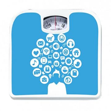 Set 2 x Cantar Mecanic de Baie Floria, Albastru