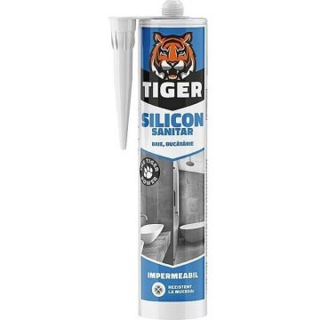 Set 2 x Silicon Sanitar Transparent, Tiger, 260 ml