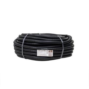 Set 2 x Tub Flexibil, Copex, Lungime 50 m, Diametru 25 mm, fara Fir de Tragere, PVC