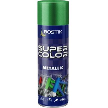 Set 2 x Vopsea Spray pentru Retus, Verde Metalic, Bostik, 400 ml