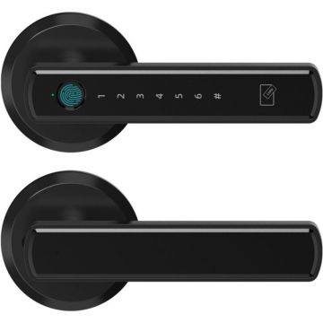 Set Maner Smart si Broasca, Model Cittalock, Finisaj Negru Mat