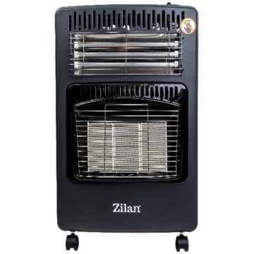 Soba Mobila, Gaz + Electrica, Aprindere Piezo-electrica, Demontabila, Negru