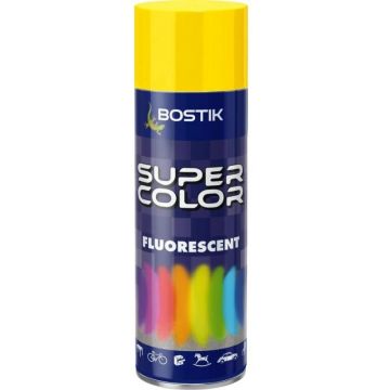 Spray Vopsea Fluorescent, Galben, Bostik, 400 ml