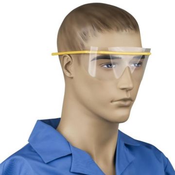 Viziere pentru Protectie Ochi Prima, Rama si Ecran, Galben, 22 x 6.8 cm, 5 Seturi