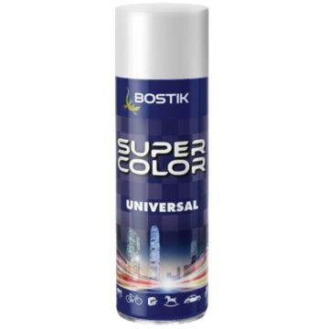 Vopsea Spray Universala Alb Mat, pentru Retus, RAL 9010, Bostik, 400 ml