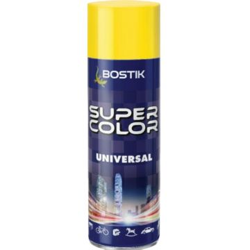 Vopsea Spray Universala Galben Trafic, pentru Retus, RAL 1023,Bostik, 400 ml