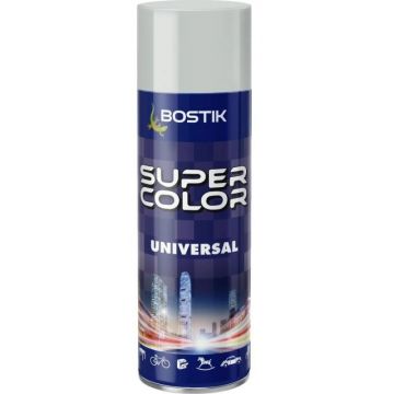 Vopsea Spray Universala Gri Deschis, pentru Retus, RAL 7035, Bostik, 400 ml