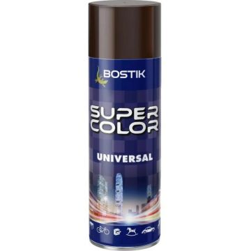 Vopsea Spray Universala Maro Ciocolata, pentru Retus, RAL 8017, Bostik, 400 ml