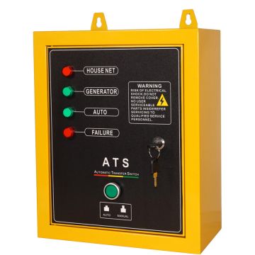 Automatizare pentru Generatoare Monofazate ATS230 13.8Vcc Seria FD 2poli 64A Galben/Negru