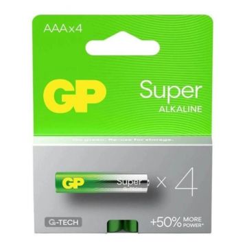 Baterie Alcalina Super GP R3 (AAA), 4 Bucati