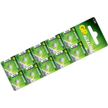Baterie Buton Alcalina GP AG1, 10 Buc / Blister