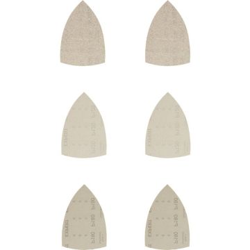 Bosch Expert M480 grid structure sanding sheet set 100 x 150mm, K80 / 120 / 180 (6 pieces, for multi-sander)