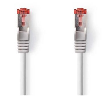Cablu S/FTP Cat6 RJ45 Tata, RJ45 Tata, 1 m, Gri, Nedis