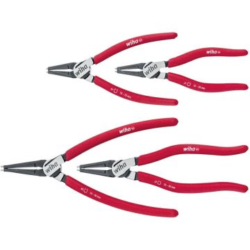 circlip pliers set Classic, with MagicTips (red, 4 pieces)