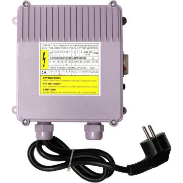 Cutie Control Pompa 6A 25uF Argintiu