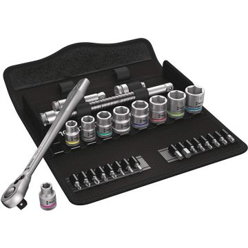 Cyclops Metal Ratchet Set 8100 SB8 - 3/8 - Tool Set - black / silver - 29-piece - with reversible ratchet