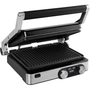 Gratar Electric cu Afisaj Digital 2000W Master Pro Negru-Argintiu