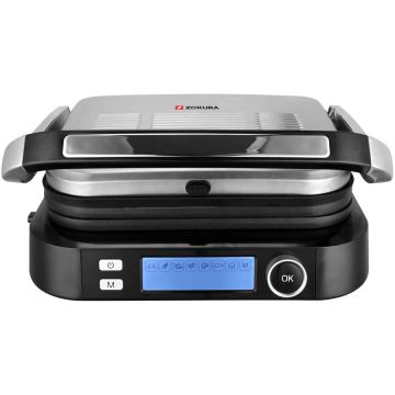 Gratar Electric Smart 2100W 7 Programe Negru-Argintiu