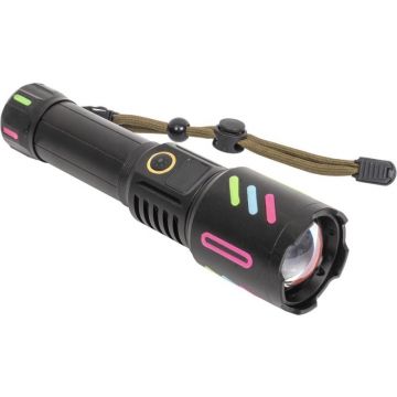 Lanterna de Mana LED 514, Metal, 5 Moduri de Intensitate a Luminii, USB, Z-tools