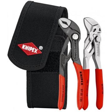 mini pliers set, in tool belt bag, pliers set (red/black, 2 pieces)