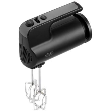 Mixer de Mana AD 4230 5 Viteze Turbo Suport pentru Cablu si Accesorii 550W Negru