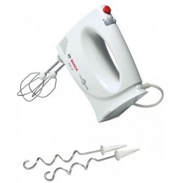 Mixer Manual 300W 2 Viteze 2 Accesorii Plastic Alb