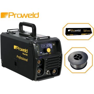 Pachet  Flux 932 Invertor sudare Flux MMA + E71T-GS sarma sudura flux 0.8mm rola 1kg/D100 + E6013 electrozi rutilici 2.5mm, 1kg