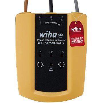 Phase sequence indicator 45221, 100 - 700 V AC, measuring device (yellow/black)