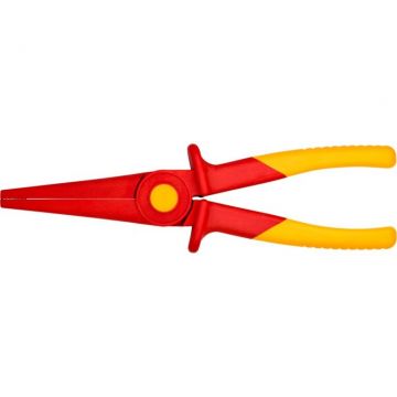 plastic snipe nose pliers 98 62 02 (red/yellow, serrated gripping surfaces, insulated, VDE-tested)