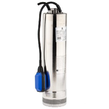 Pompa submersibila din inox, cu plutitor, 125SCM 406A Gmax, 1100W, 130 l/min, H ref. 65m