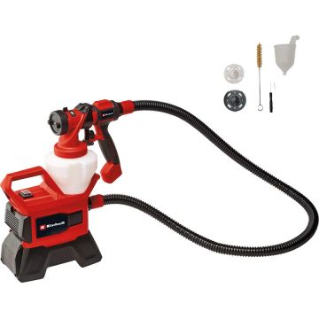 Power X-Change cordless paint spray system TE-SY 18/90 Li-Solo, spray gun red/black, without battery and charger