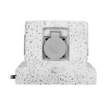 Prelungitor de Gradina OR-AE-13186(GS) 4 Prize 2P+E Schuko Cablu H07RN-F 3x1.5MM² 3M Gri/Negru