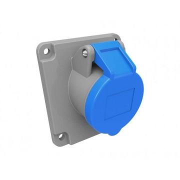 Priza Industriala Bemis BC1-1403-2420, 2P+E, 16A, 220V, Unghi 45, IP44