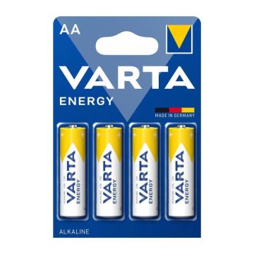 Set 3 x 4 Baterie Alcalina R6 (AA) Energy Varta, Blister