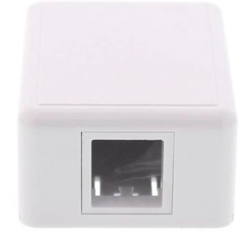 Set 5 x Priza de Perete, fara Keystone, 1 Port, Alba, Well