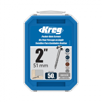 Set holtsuruburi pentru gauri in lemn Kreg SML-C2-50, O8x50 mm, 50 bucati